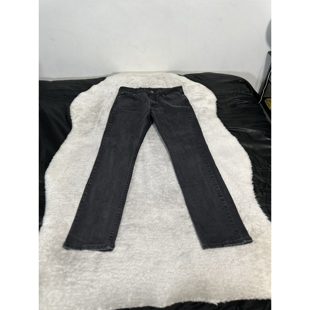 Levis 511 Mens Black Slim‎ Denim Jeans Size 33x31 Pants Stretch Pockets